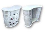 JelliBean Activation Table HD with central shelving level - 1200mm (l) x 600mm (d) x 1050mm (h)