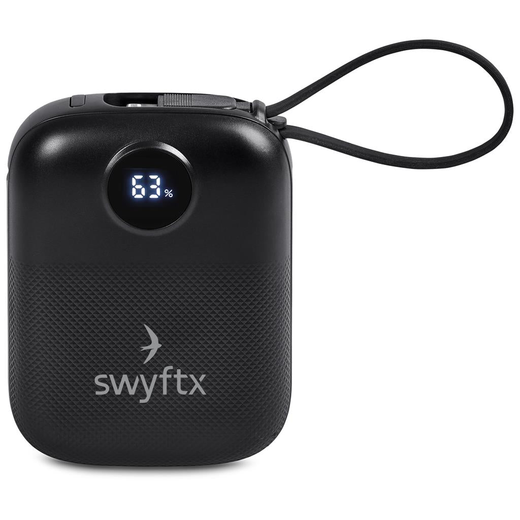 Swiss Cougar Stockton Fast Charge 22.5W Power Bank - 10000mAh BLACK