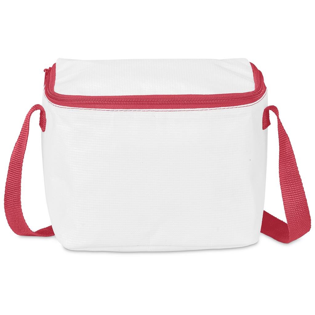 Pre-Production Hoppla Ontario Recycled PET Stitch-Bond 6 Can Cooler RED