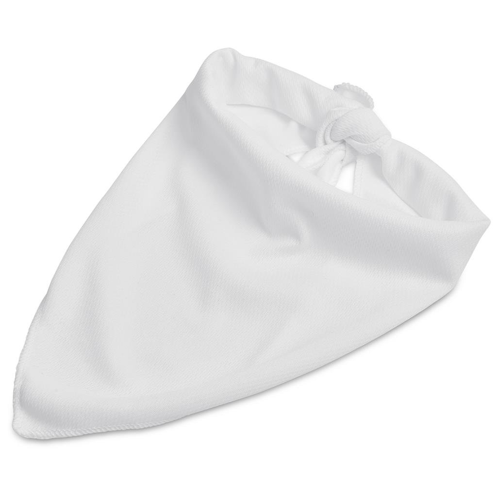 Pre-Production Sample Hoppla Bosco Large Polyester Dog Bandana L SOLID WHITE