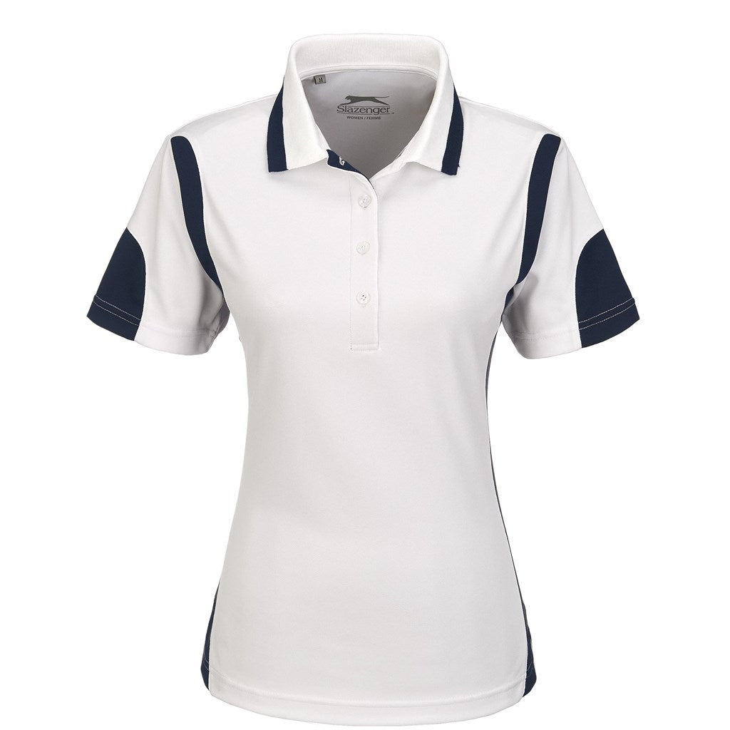 Ladies Genesis Golf Shirt - White WHITE