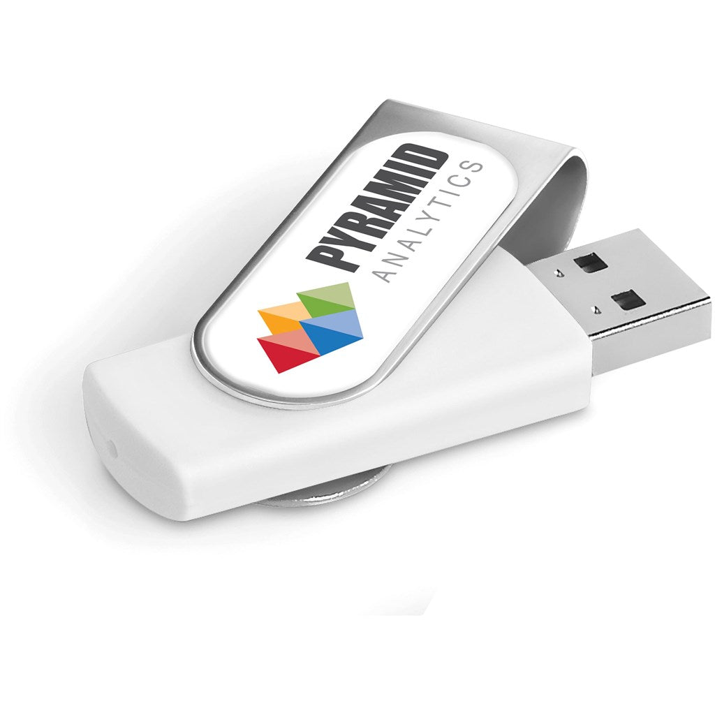 Axis Dome Flash Drive - 32GB 32GB SOLID WHITE
