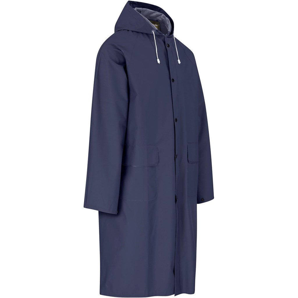 Light Duty Storm Rubberised Polyester/PVC Raincoat - Navy