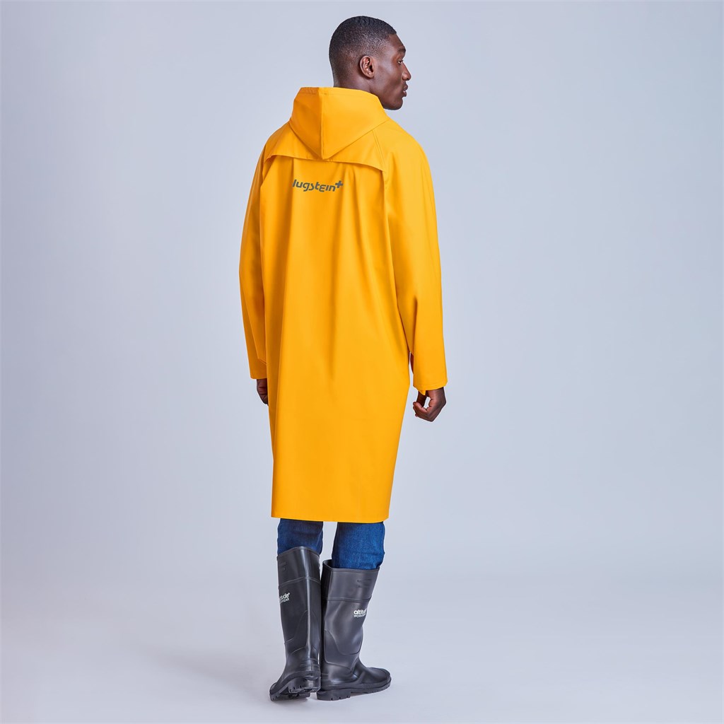 Light Duty Storm Rubberised Polyester/PVC Raincoat - Navy