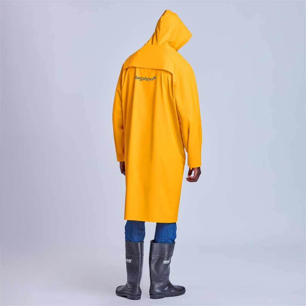 Light Duty Storm Rubberised Polyester/PVC Raincoat - Navy