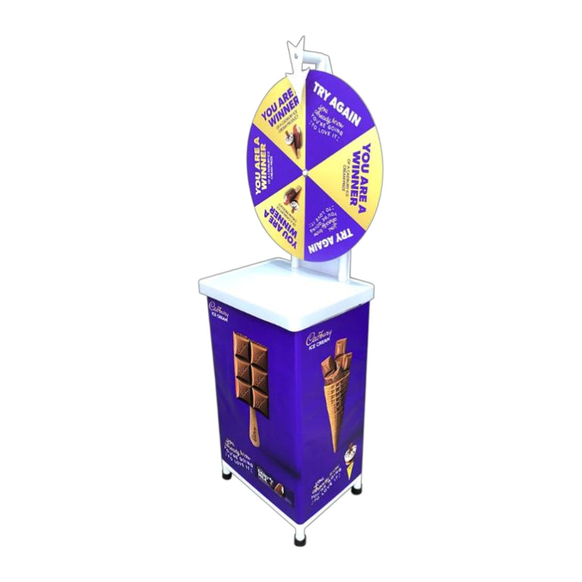 Branded Demo Trolley with Mini Spinning Wheel