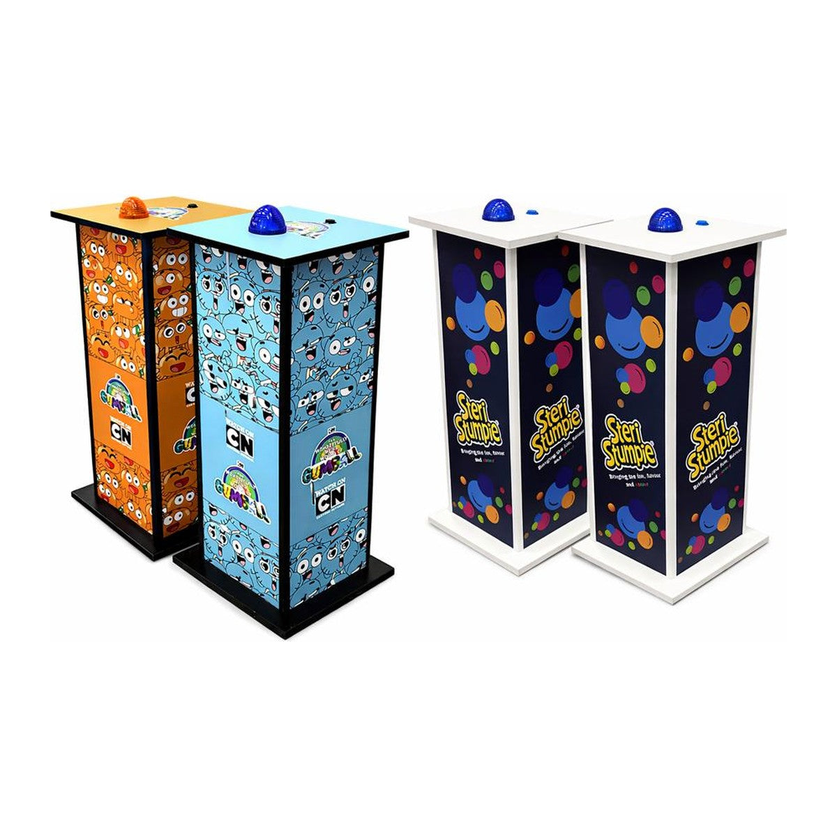 Branded Game Show Buzzer Plinths, set of 2