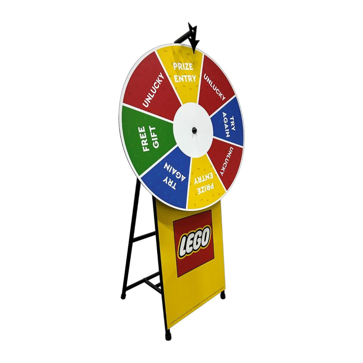 Branded Maxi Spinning Wheel with front base branding – view 2