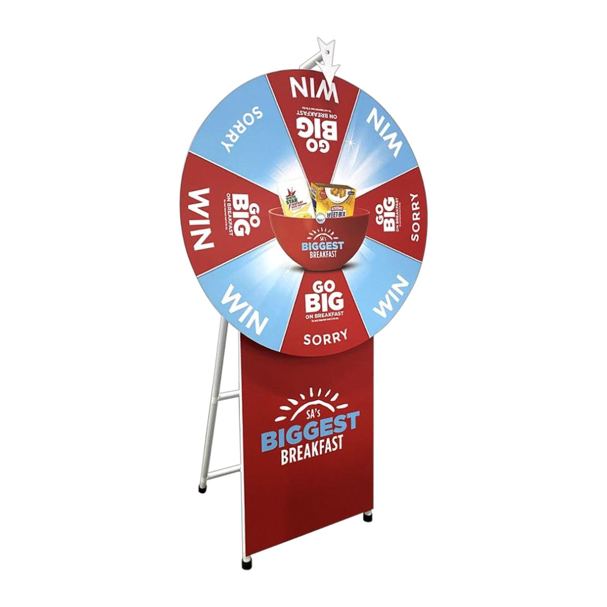 Branded Maxi Spinning Wheel with front base branding – view 3