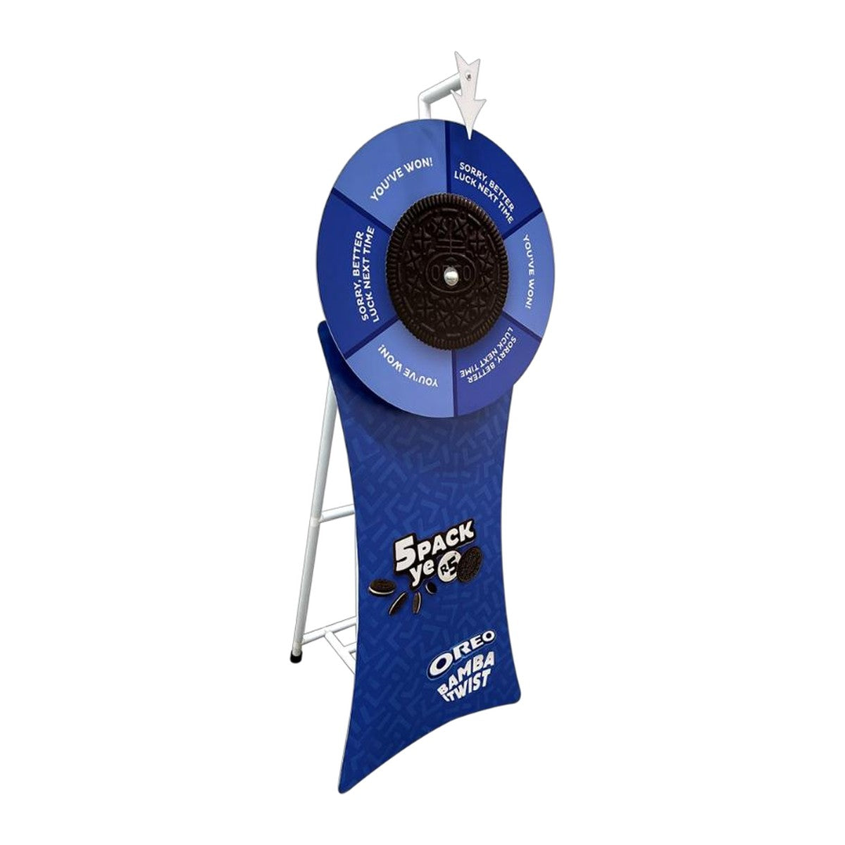 Branded Midi Spinning Wheel with front base branding – view 4